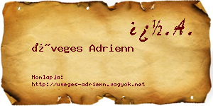 Üveges Adrienn névjegykártya