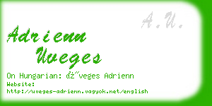 adrienn uveges business card